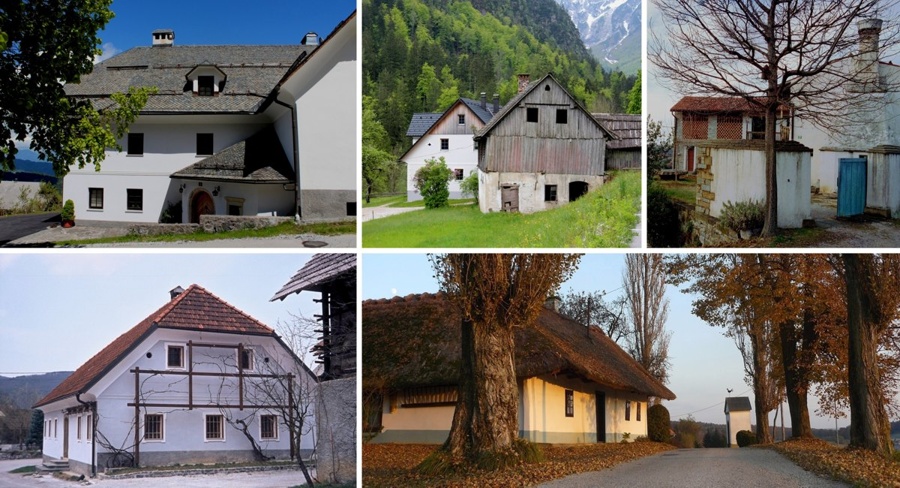 Montažne hiše, kulturne krajine in stavbna – arhitekturna dediščina