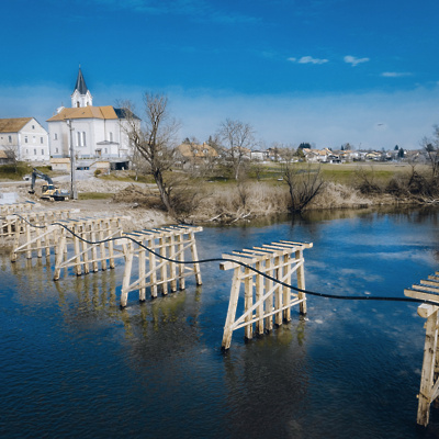 Novi stari most čez Krko