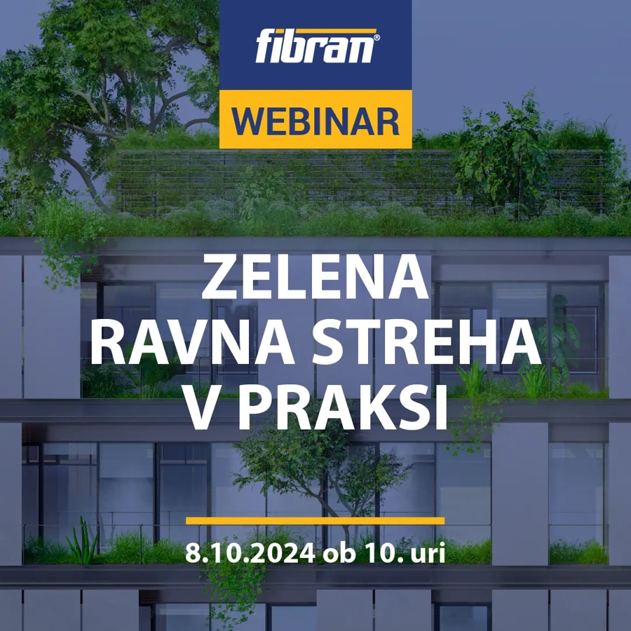 Webinar: Fibran: Zelene ravne strehe